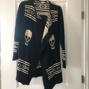 Skull Mid Length Cardigan